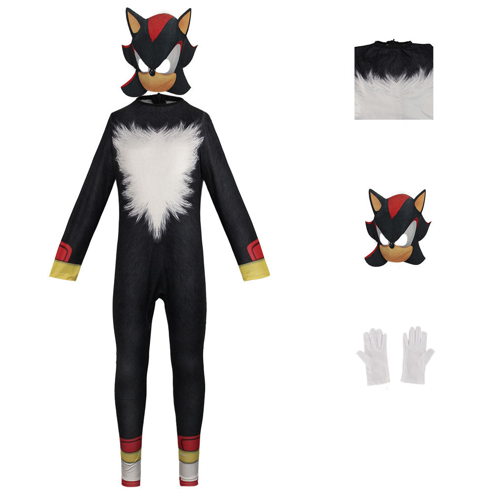 Sonic the Hedgehog Cosplay Costume Jumpsuit Kids Party Carnival