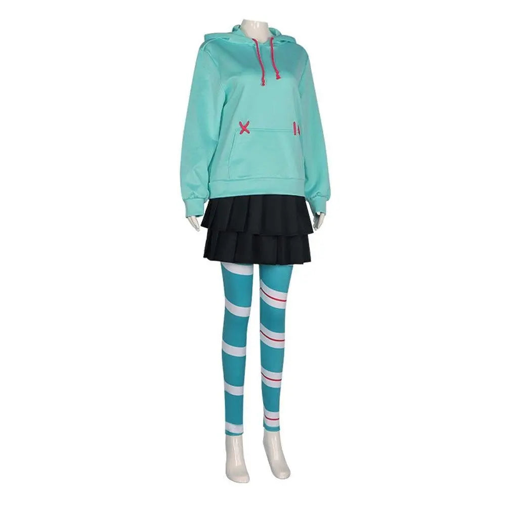 Wreck - It Ralph 2 Vanellope von Schweetz Cosplay Costume Outfits Halloween Party Carnival Suit - Pajamasbuy