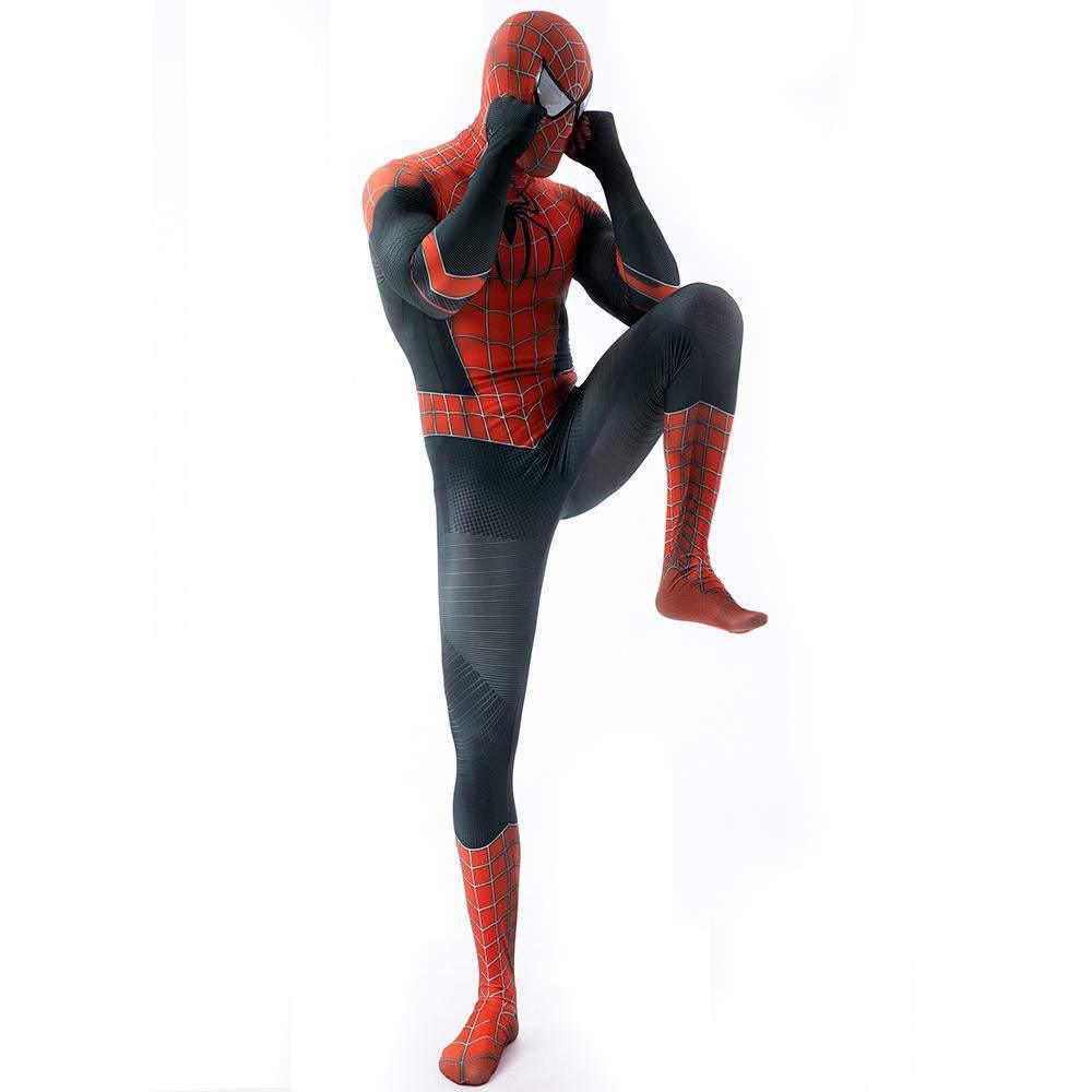 Halloween Cosplay Peter B Parker Spiderman Jumpsuit Superhero Tights Costume Suit Zentai For Adult Kids - Pajamasbuy
