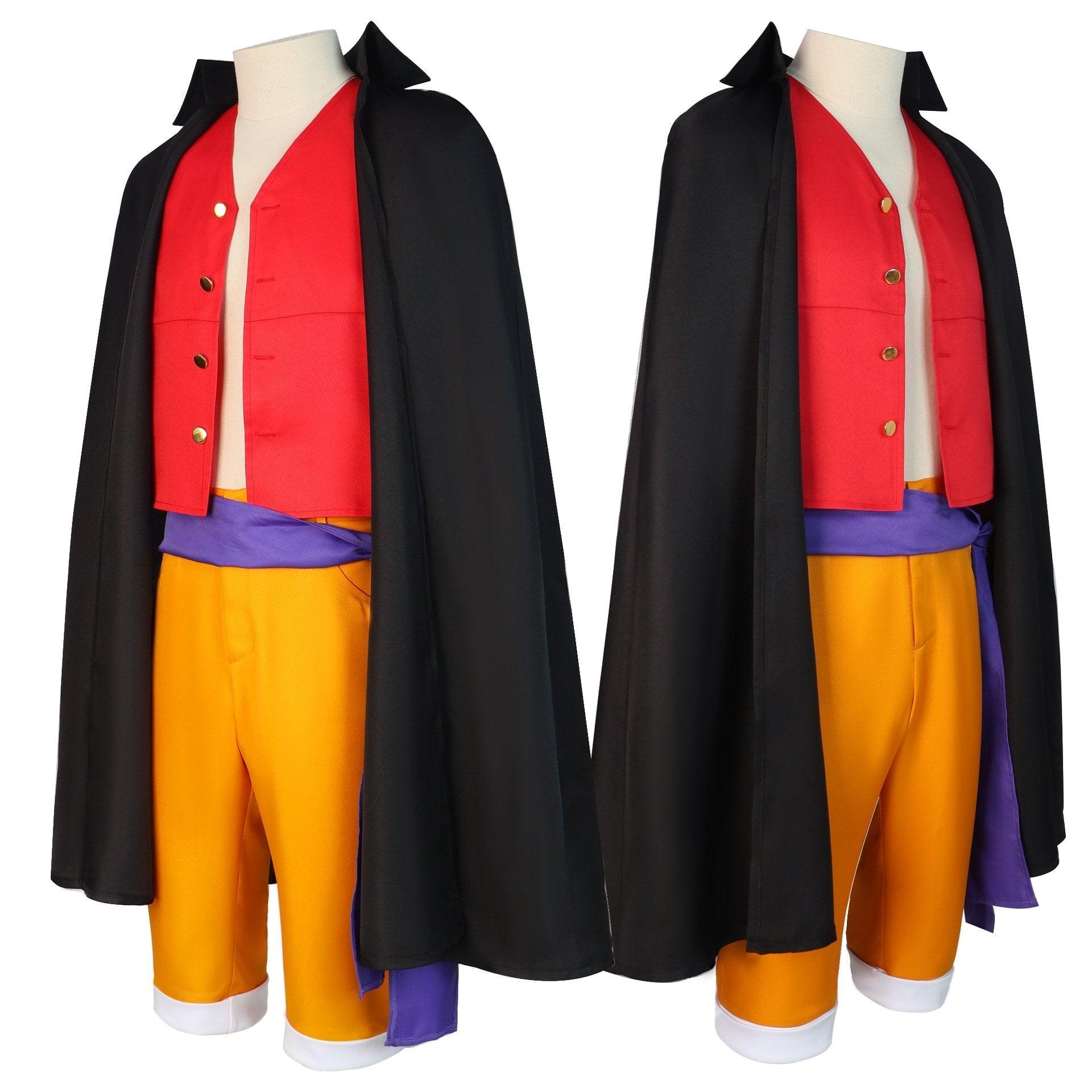 one picece luffy costume Anime Cosplay with straw hat Whole Set - Pajamasbuy