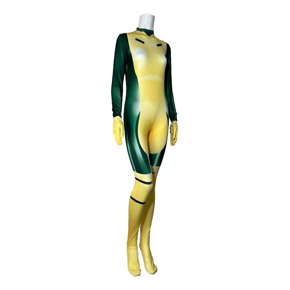 X Men Rogue Outfits Halloween Party Cosplay Costume Jumpsuit - Pajamasbuy