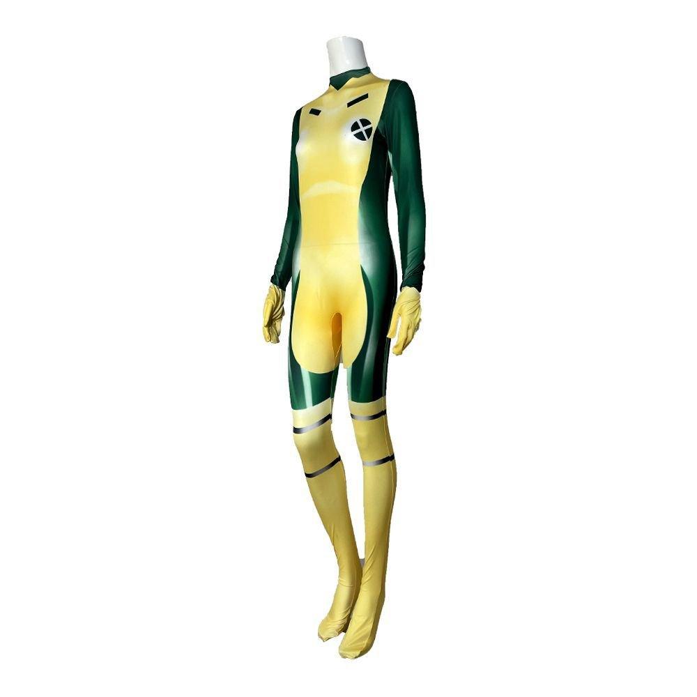 X Men Rogue Outfits Halloween Party Cosplay Costume Jumpsuit - Pajamasbuy