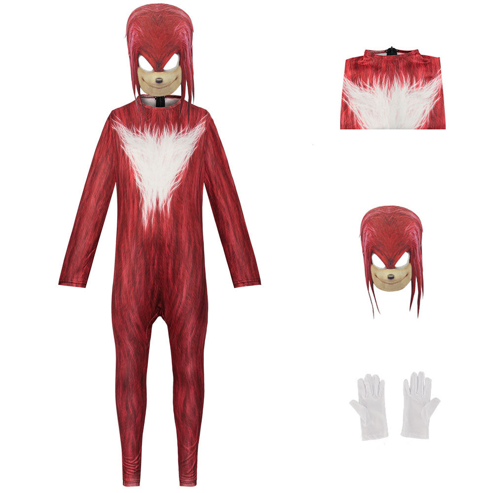 Sonic the Hedgehog Cosplay Costume Jumpsuit Kids Party Carnival
