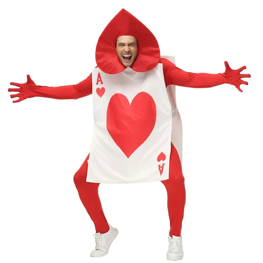 Alice in Wonderland stage performance poker heart peach A Costume Cosplay Party - Pajamasbuy