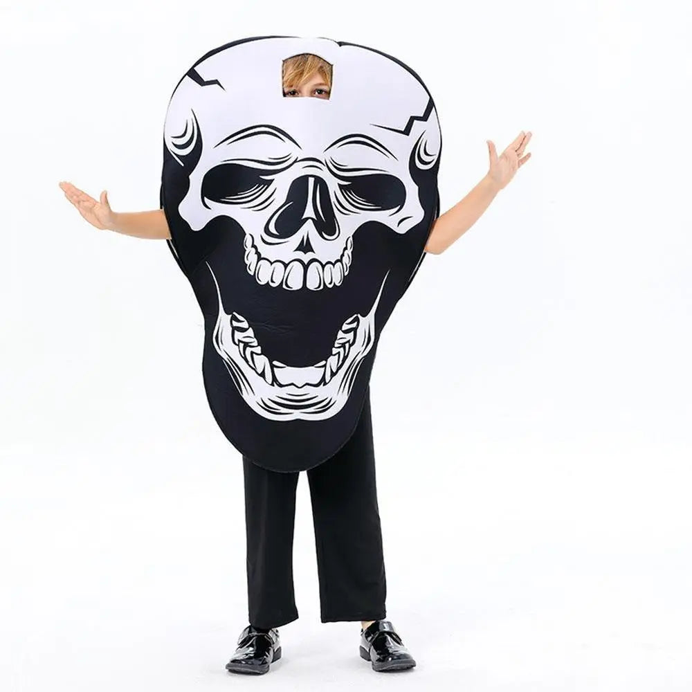 Skeleton Horror Cosplay Costume Halloween Stage Performance Outfit for Kids and Adults - Pajamasbuy