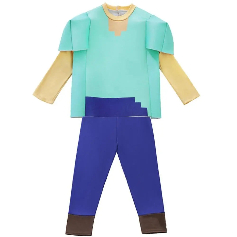 Steve Costume Minecraft Herobrine Notch Alex Cosplay Stage Game Costumes Suits For Kids - Pajamasbuy