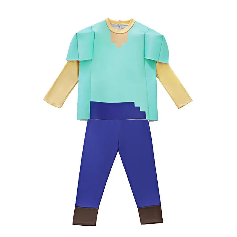 Steve Costume Minecraft Herobrine Notch Alex Cosplay Stage Game Costumes Suits For Kids - Pajamasbuy