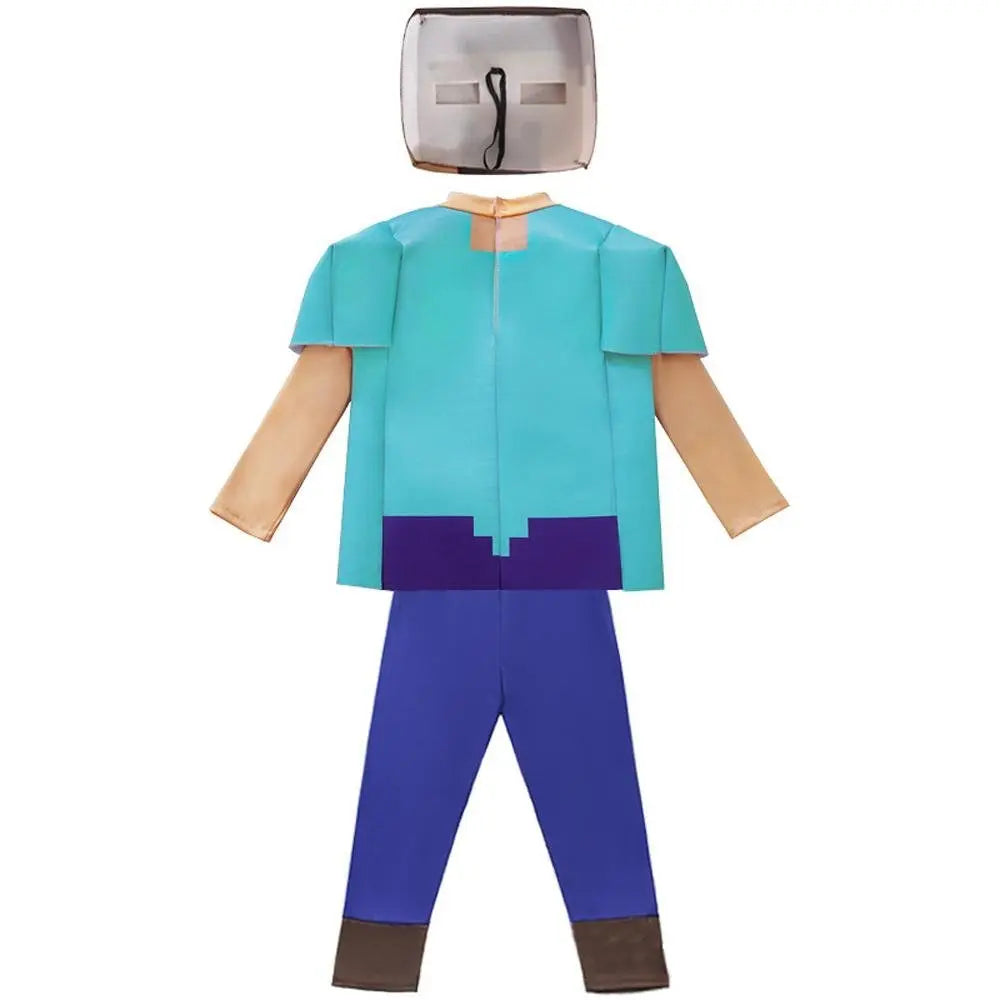 Steve Costume Minecraft Herobrine Notch Alex Cosplay Stage Game Costumes Suits For Kids - Pajamasbuy