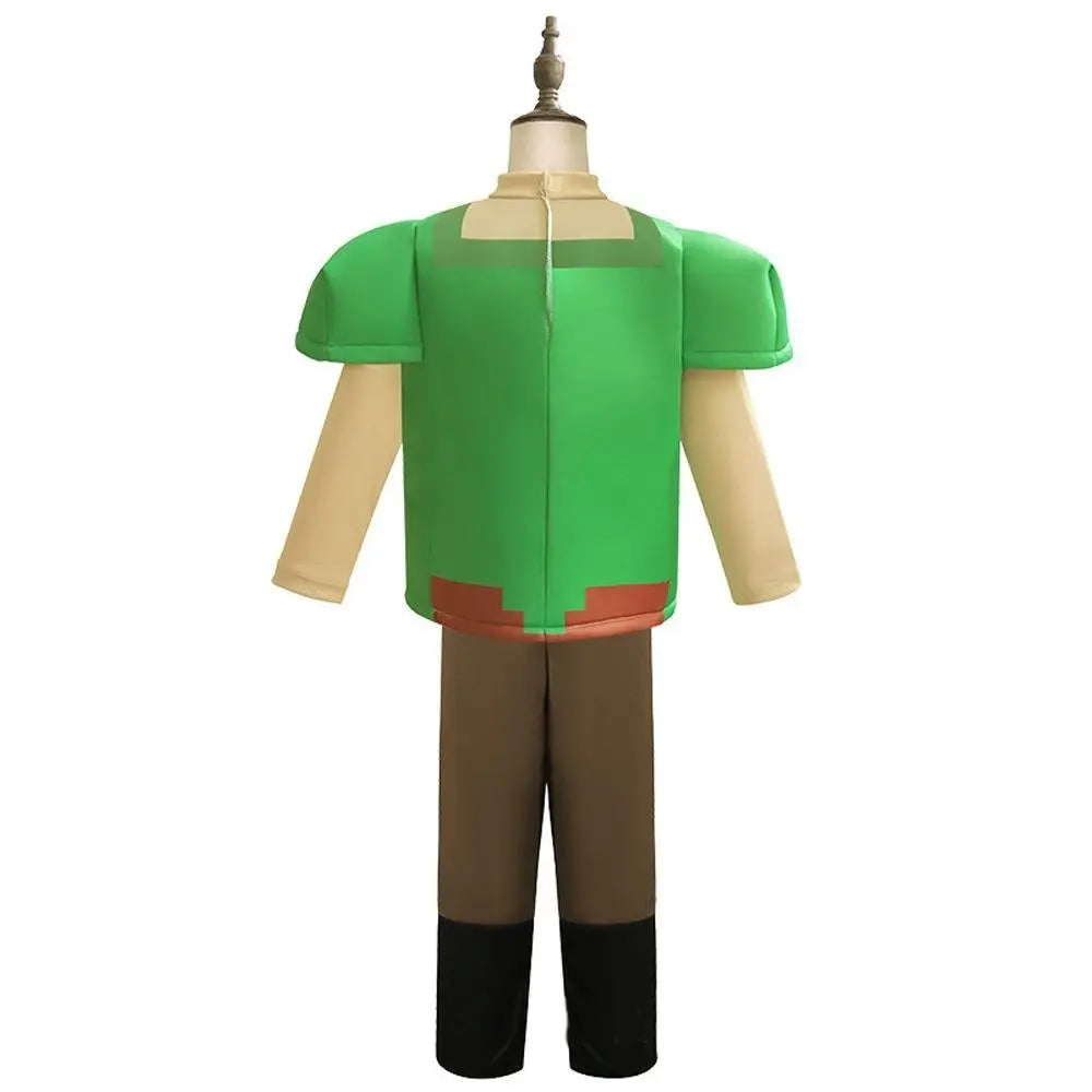 Steve Costume Minecraft Herobrine Notch Alex Cosplay Stage Game Costumes Suits For Kids - Pajamasbuy