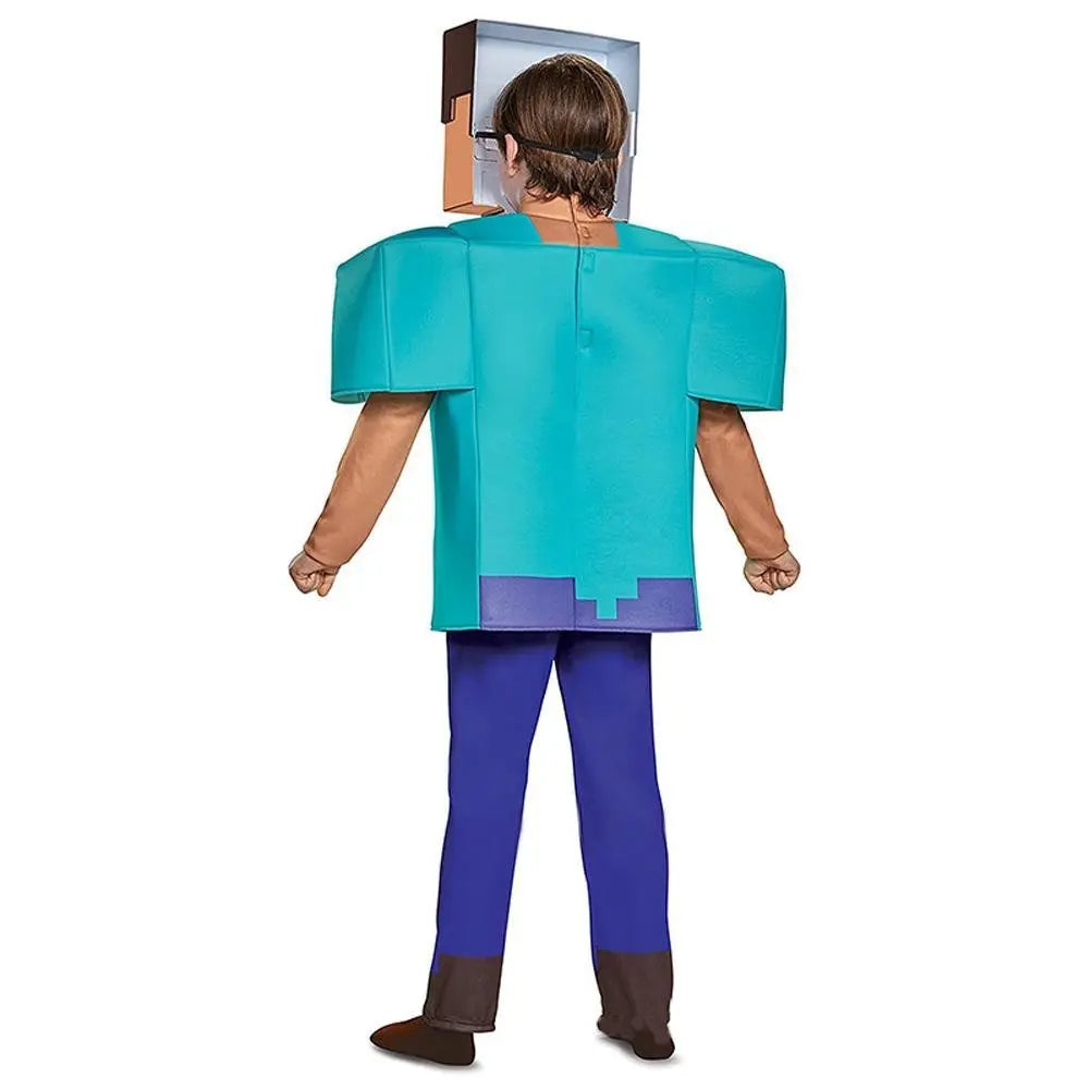 Steve Costume Minecraft Herobrine Notch Alex Cosplay Stage Game Costumes Suits For Kids - Pajamasbuy