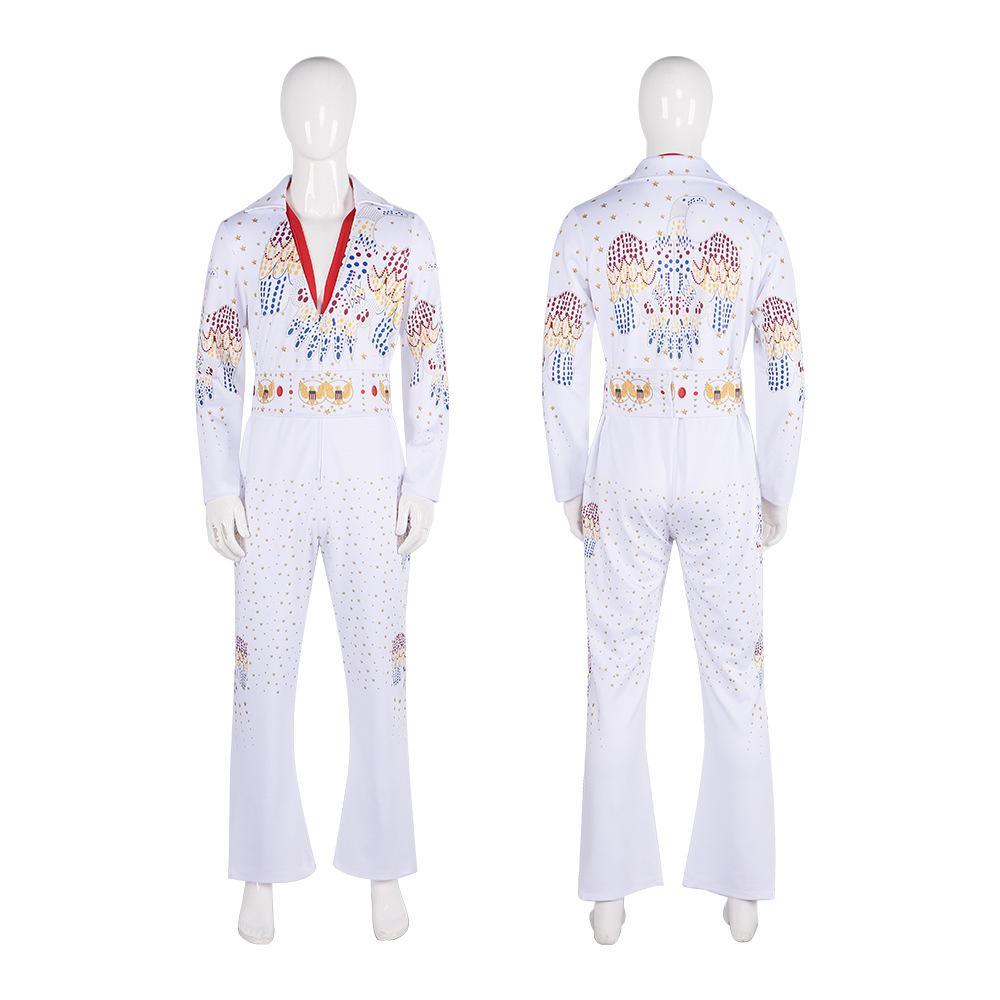 Elvis Presley Rock Singer Cosplay Costume for Halloween and Stage Performances Adult and Children - Pajamasbuy